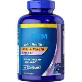 Glucosamine Tablets - Manufacturer OEM 1500mg MSM D3 Adult Joint Health Herbal