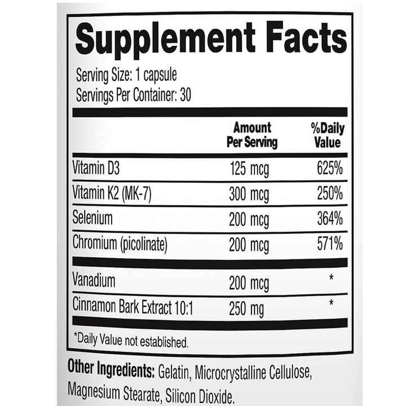 Cinnamon Capsules - Manufacturer OEM D3 K2 Heart Metabolism Boost Vitamin Extract