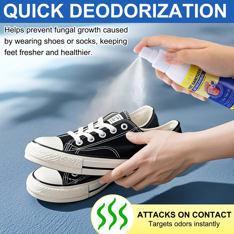 Foot Deodorant Spray - Manufacturer Natural Tea Tree Oil Odor Neutralizing
