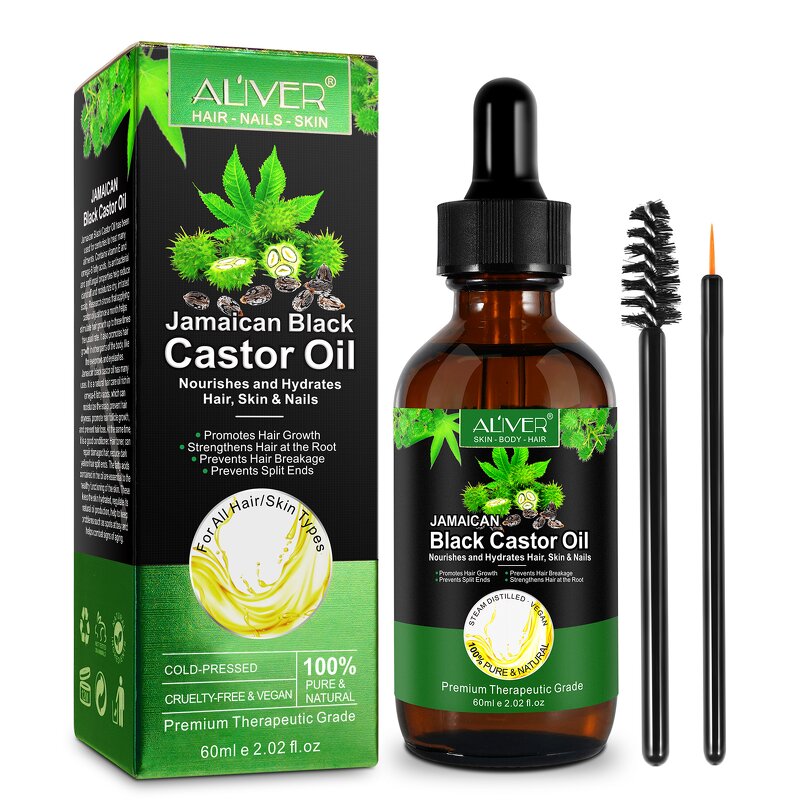 Castor Oil - Manufacturer 100% Pure Jamaican Hair Skin Eyebrows Eyelashes