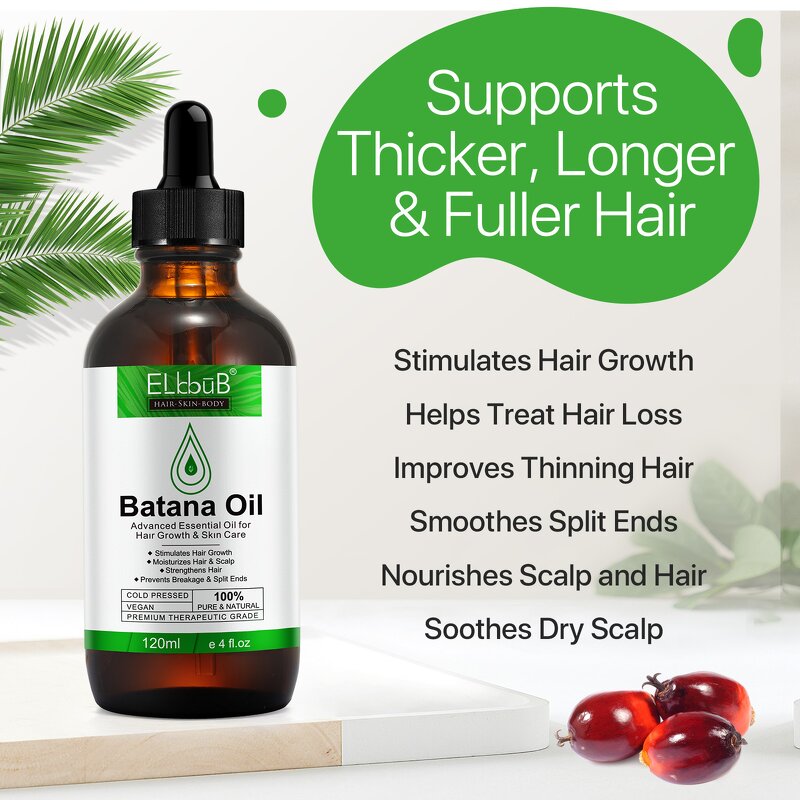Batana Oil - Manufacturer Private Label 120ml Cold Pressed Anti Hair Loss Scalp