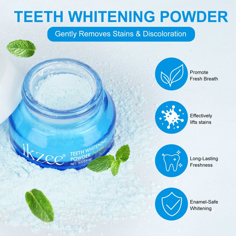 Tooth Powder - Manufacturer Private Label 15g Mint Instant Teeth Whitening