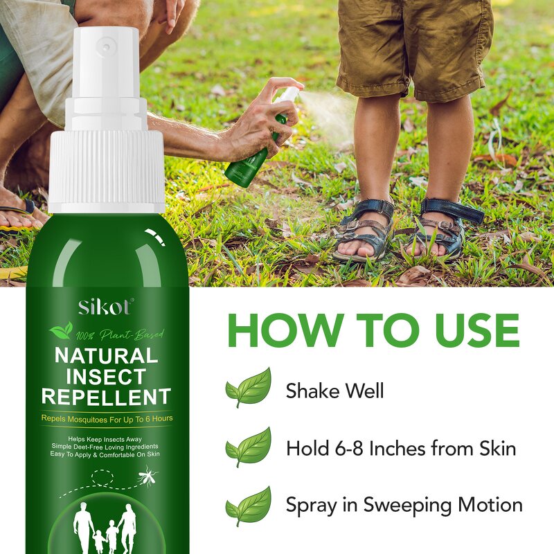 Mosquito Repellent - Manufacturer Private Label 120ml DEET-Free Camping Hiking