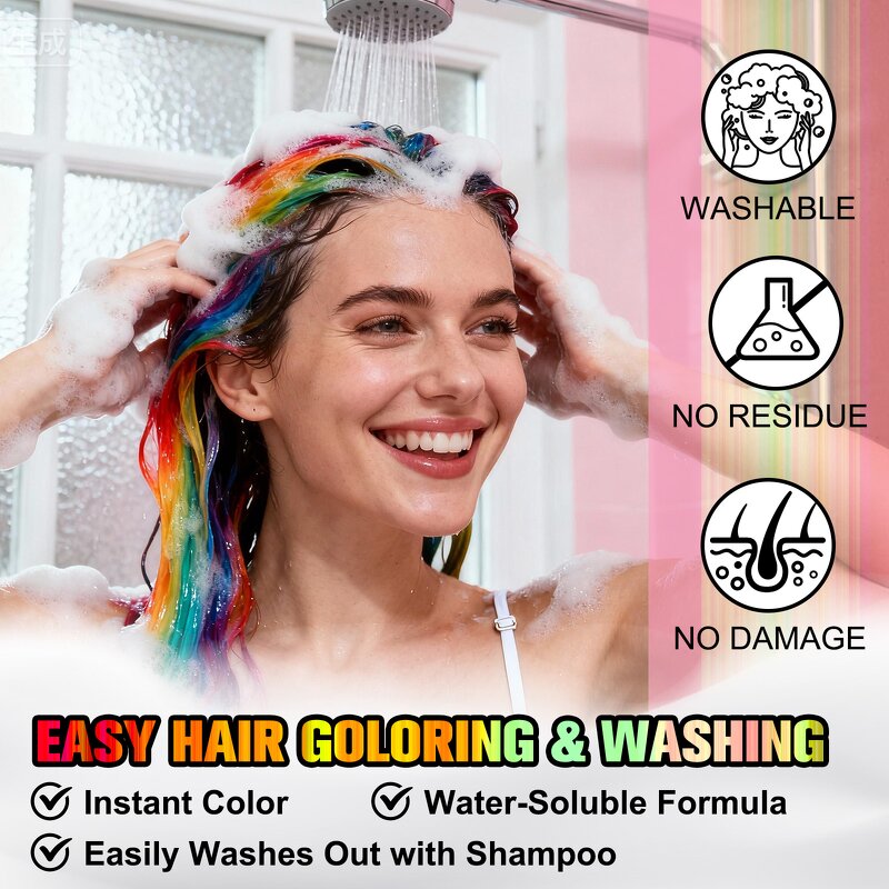 Hair Dye Wax - Manufacturer 10Colors Non-Sticky Washable Temporary Hair Color