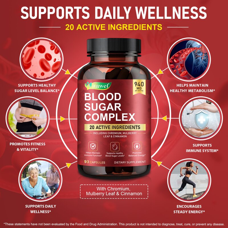 Blood Sugar Capsules - Manufacturer Private Label Non-GMO Energy Immune Adult