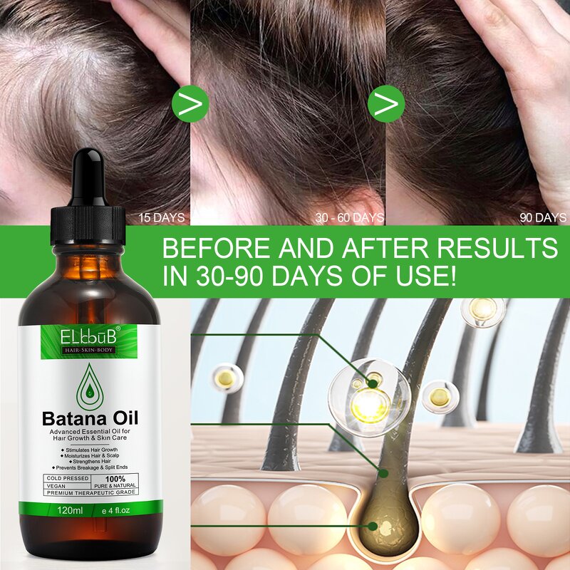 Batana Oil - Manufacturer Private Label 120ml Cold Pressed Anti Hair Loss Scalp