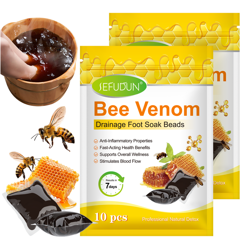 Foot Soak Beads - Manufacturer 10Pcs Bee Venom Detox Bath Soothing Inflammation