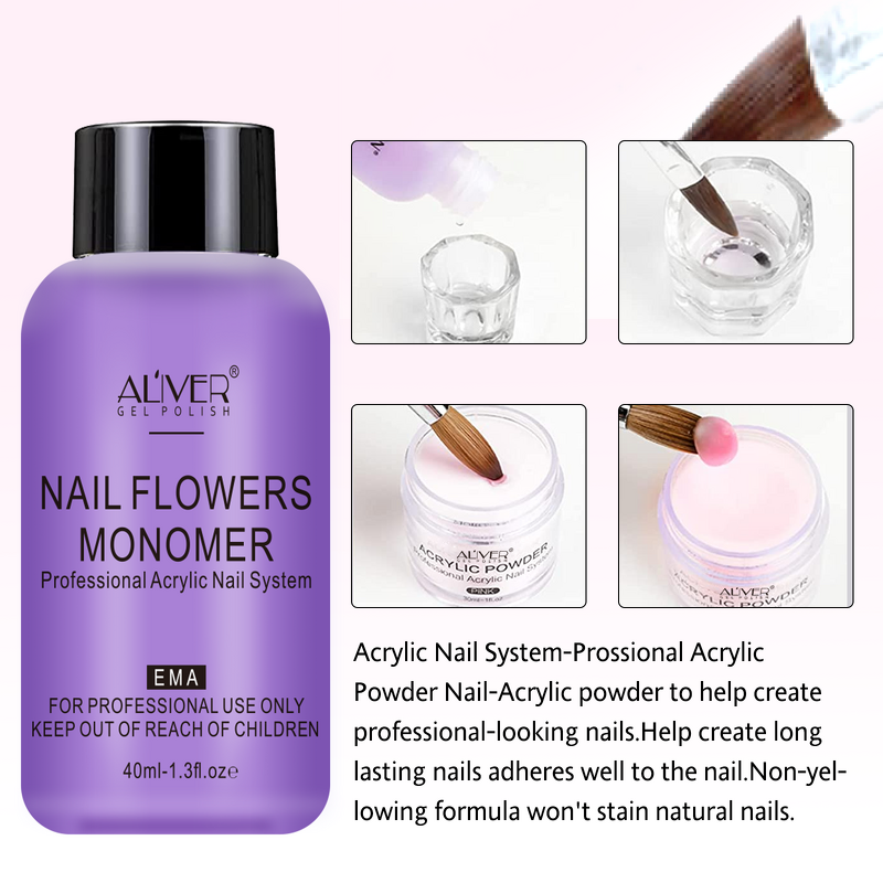 Acrylic Nail Kit - Manufacturer Wholesale Brush File Gel Remover Acrylic Powder