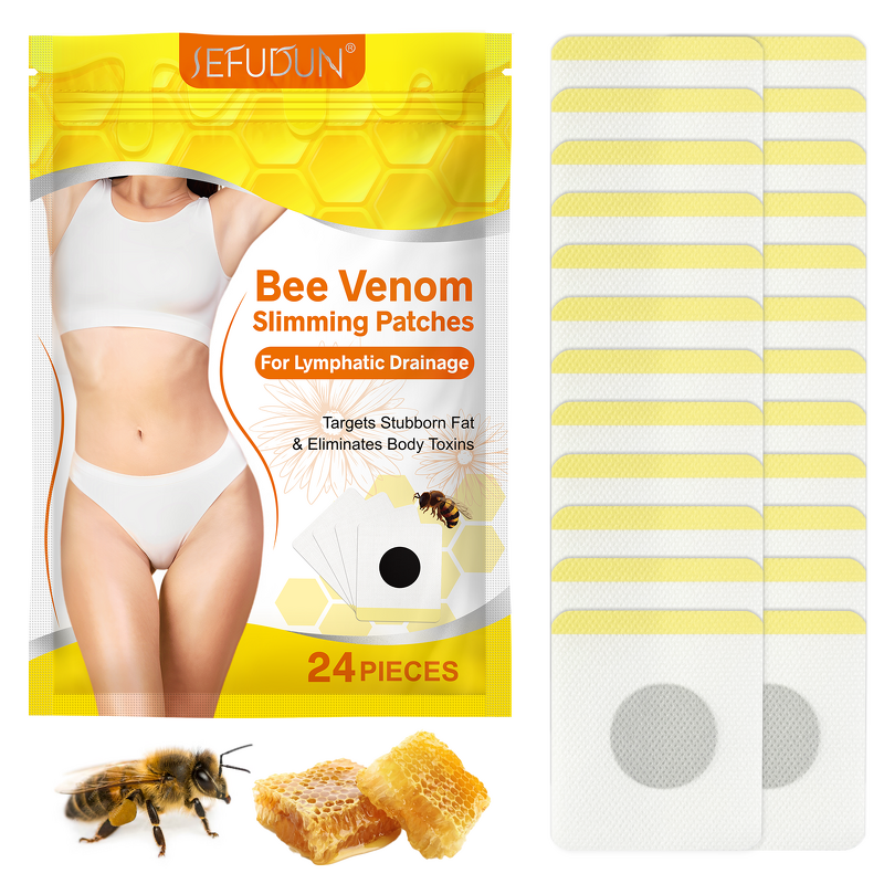 Bee Venom Patches - Manufacturer 24Pcs Wholesale Belly Fat Loss Toxins Eliminate