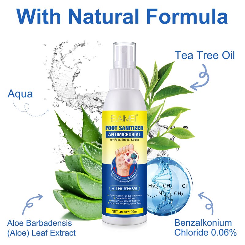 Foot Deodorant Spray - Manufacturer Natural Tea Tree Oil Odor Neutralizing