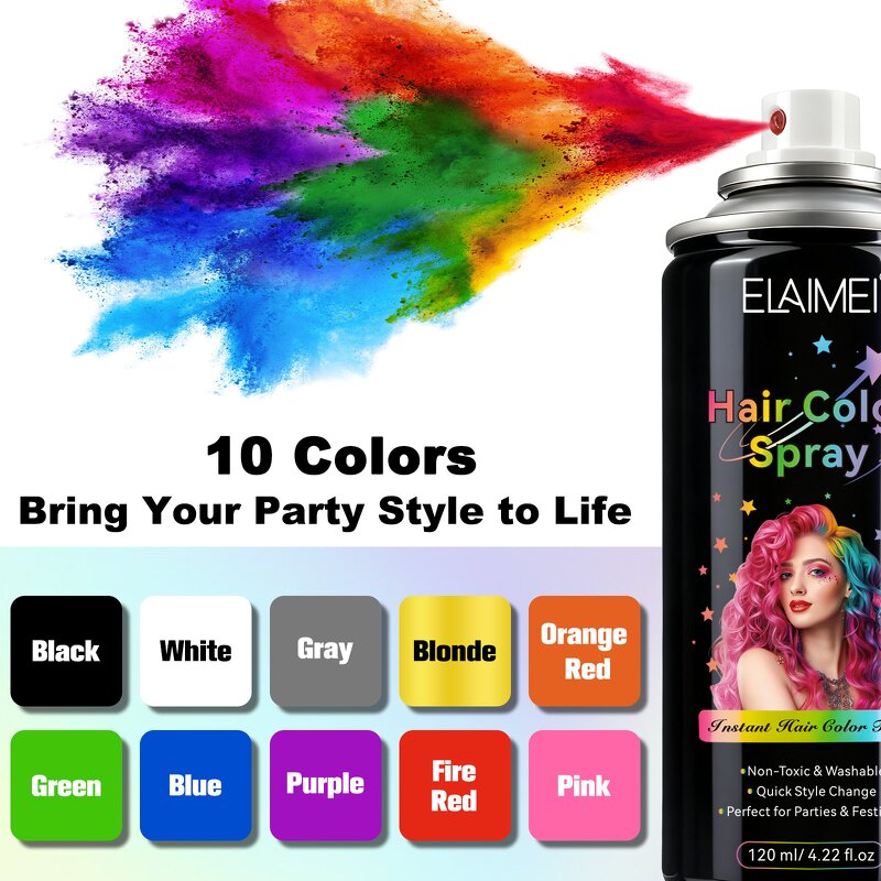 Hair Dye Wax - Manufacturer 10Colors Non-Sticky Washable Temporary Hair Color