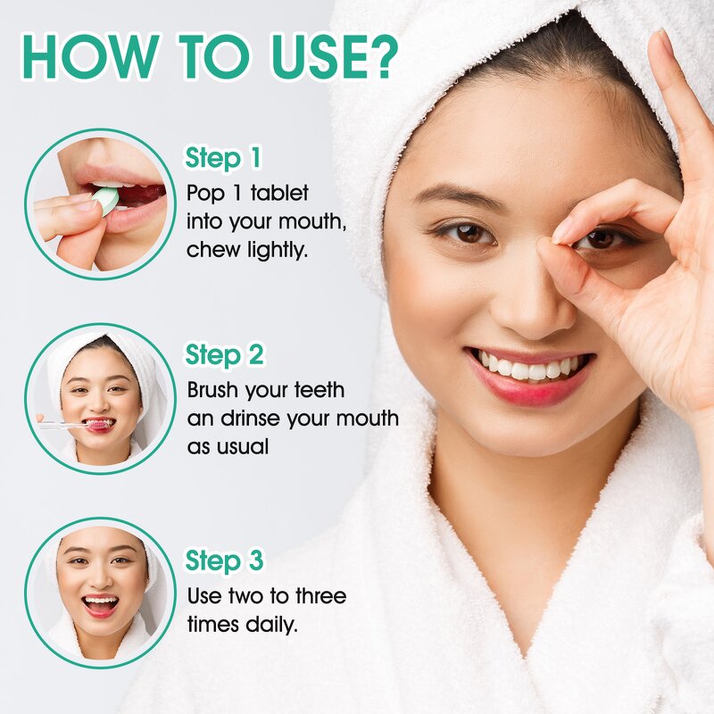 Toothpaste Tablets - Manufacturer 150Pcs Organic Hydroxyapatite Fluoride Free