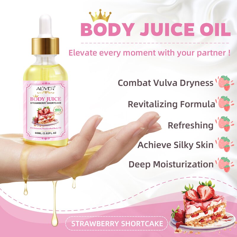 Body Juice Oil - Manufacturer Peach Strawberry Brightening Private Area Moisturize