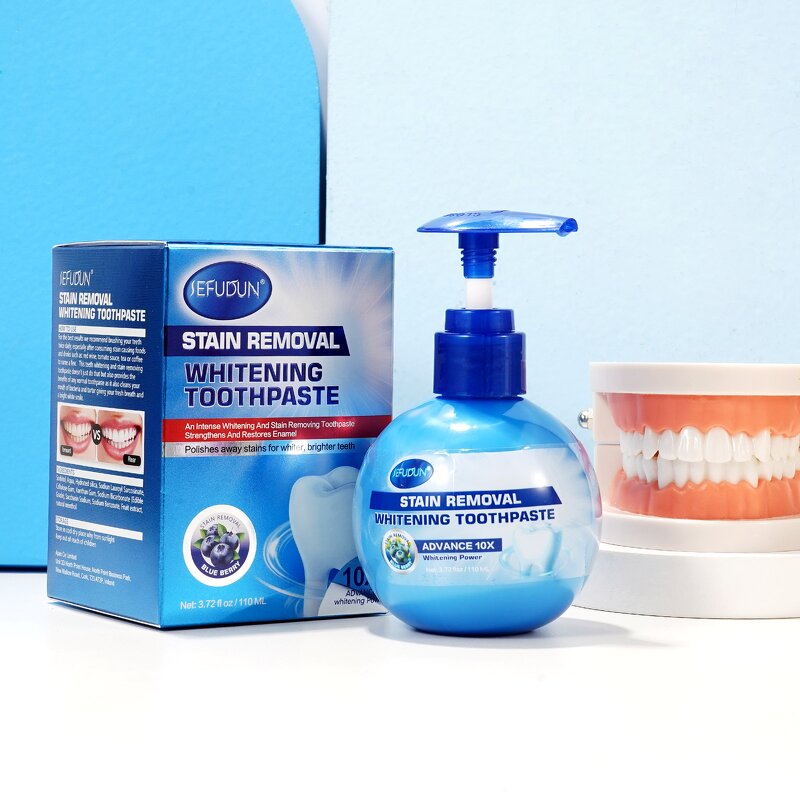 Toothpaste - Manufacturer OEM OBM Blue Berry Stain Whitening Adult Office