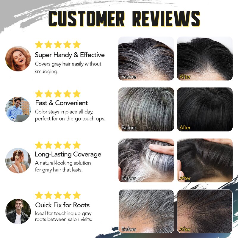 Hair Dye Comb - Manufacturer 3Color Waterproof Gray Hair Coverage Portable