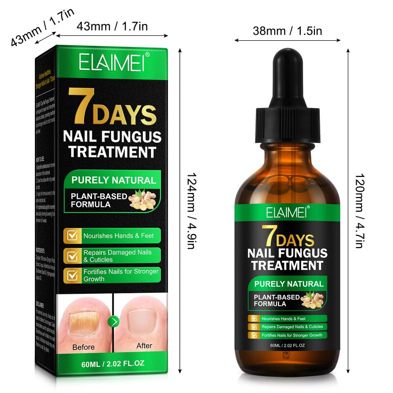 Nail Repair Oil - Manufacturer Private Label 60ml Ginger 7 Days Fungal Treatment