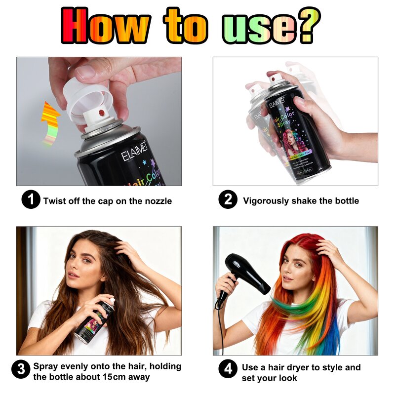 Hair Dye Wax - Manufacturer 10Colors Non-Sticky Washable Temporary Hair Color