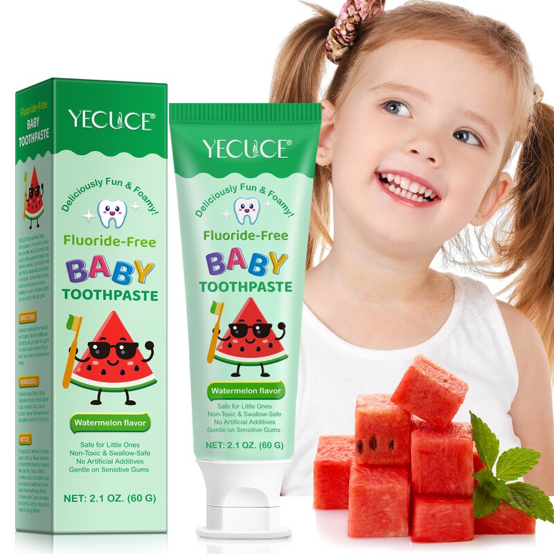 Baby Toothpaste - Manufacturer Private Label Fluoride-Free Watermelon Herbal Kids