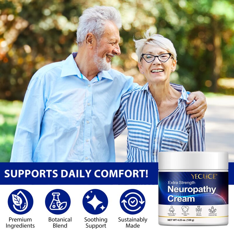 Neuropathy Cream - Manufacturer Private Label 120g Natural Pain Relief Feet Hands