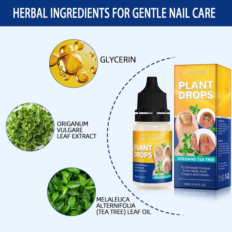 Nail Fungus Drops - Manufacturer 10ML Oregano Tea Tree Finger Toenail Repair