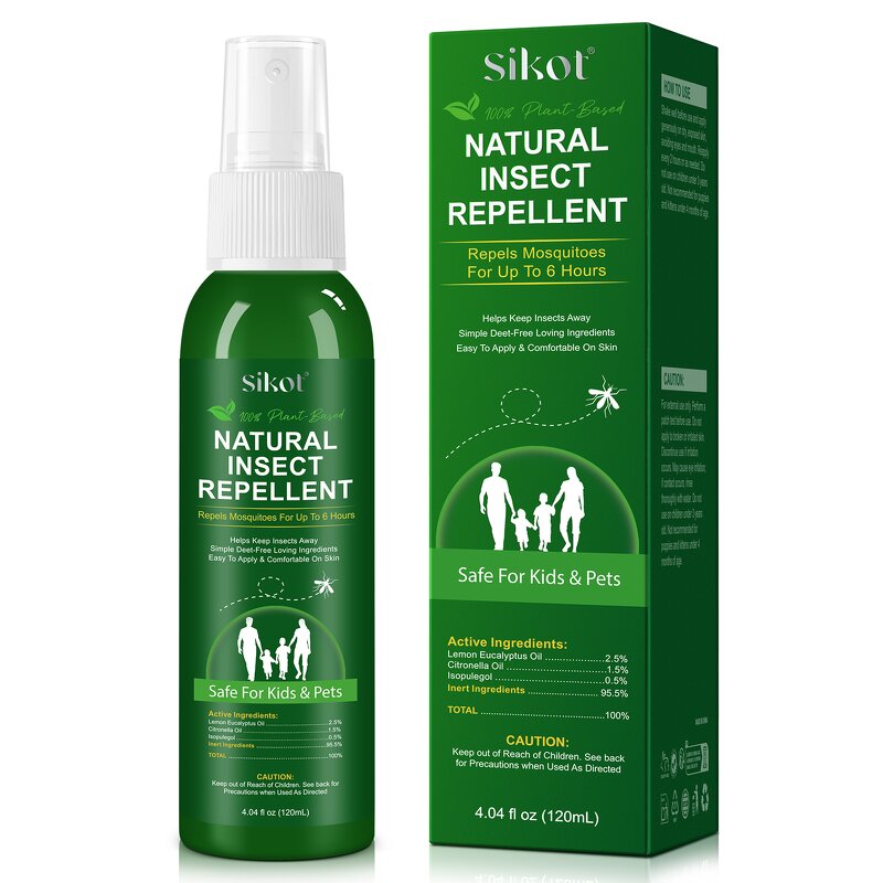 Mosquito Repellent - Manufacturer Private Label 120ml DEET-Free Camping Hiking