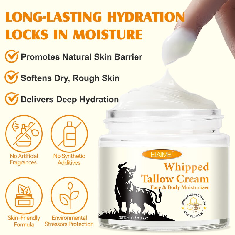 Tallow Repair Balm - Manufacturer Private Label Organic Whipped Face Body Moisturizer