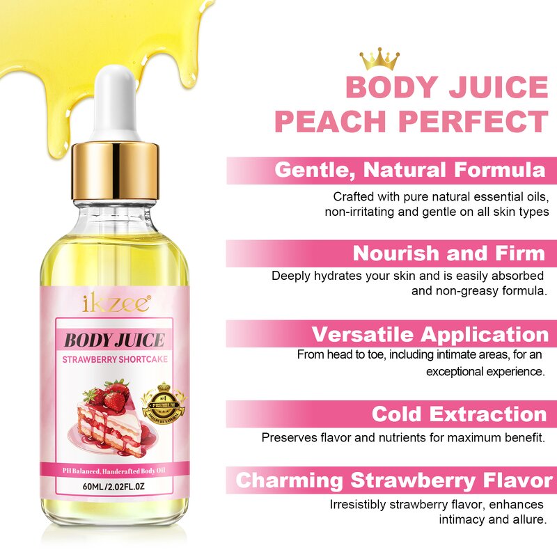 Body Juice Oil - Manufacturer 6 Scent Private Label Anti-Aging PH Balance Women