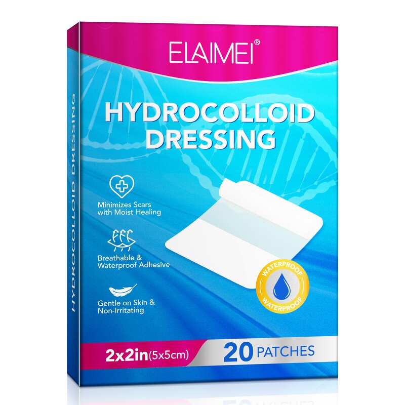 Wound Healing Patch - Manufacturer 20Pcs 2in*2in Waterproof Hydrocolloid