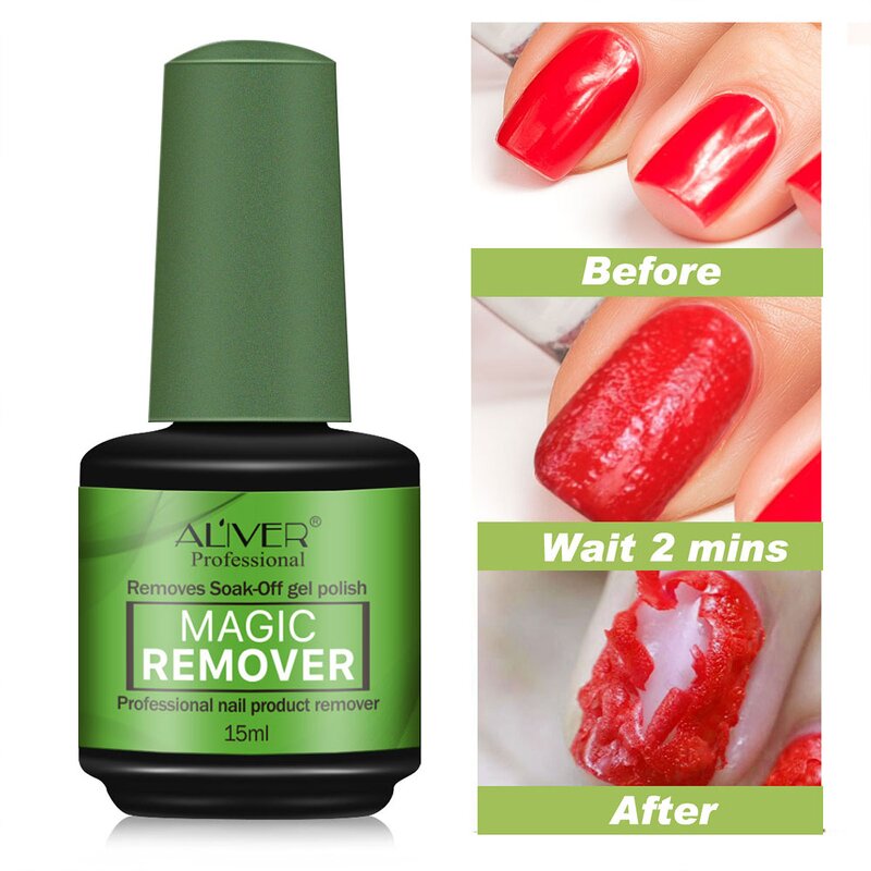 Gel Remover - Manufacturer Custom Logo 15ml UV Gel 3-5Min Soak Off Polish