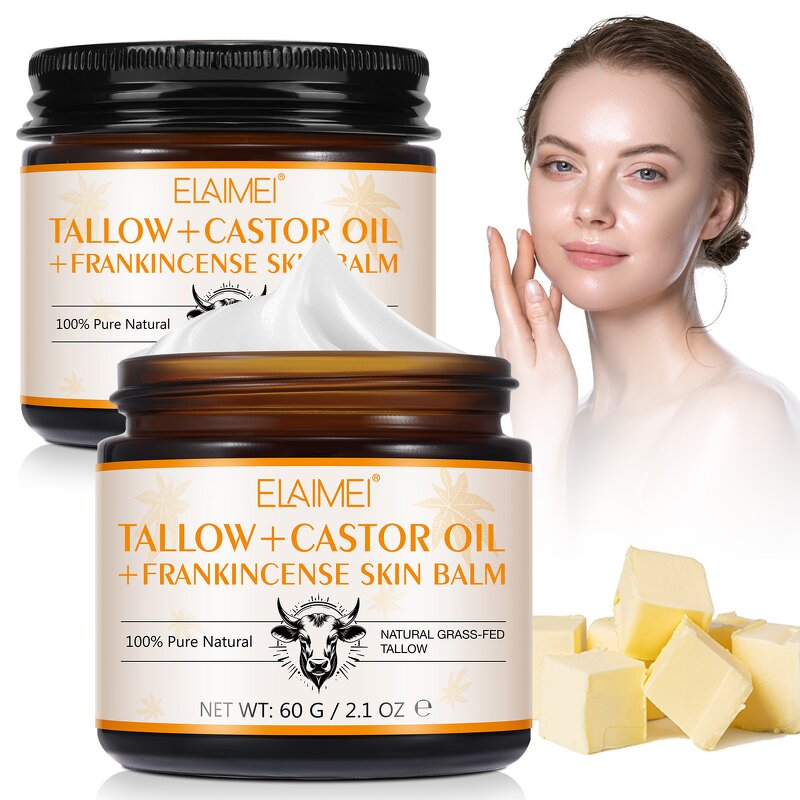 Facial Balm - Manufacturer Private Label Tallow Castor Oil Anti Aging Moisturizer