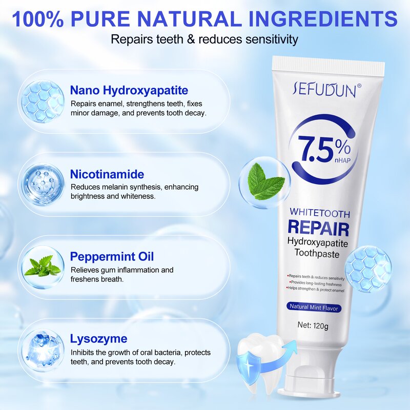 Toothpaste - Manufacturer 120g Hydroxyapatite NHAP Sensitive Relief Repair