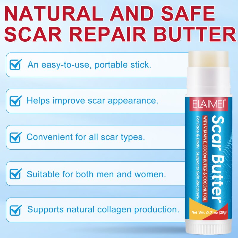 Scar Removal Cream - Manufacturer Private Label 20g Cocoa Butter Silicone Scar