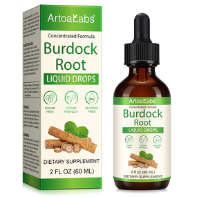 Burdock Root Drops - Manufacturer 60ml Vegan Natural Digestive Support Men & Women