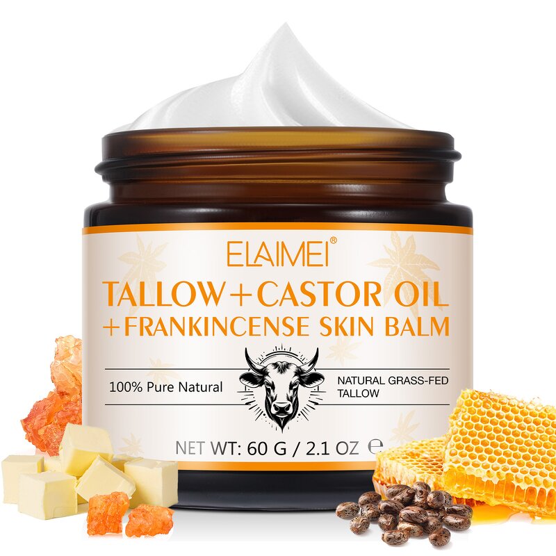 Facial Balm - Manufacturer Private Label Tallow Castor Oil Anti Aging Moisturizer