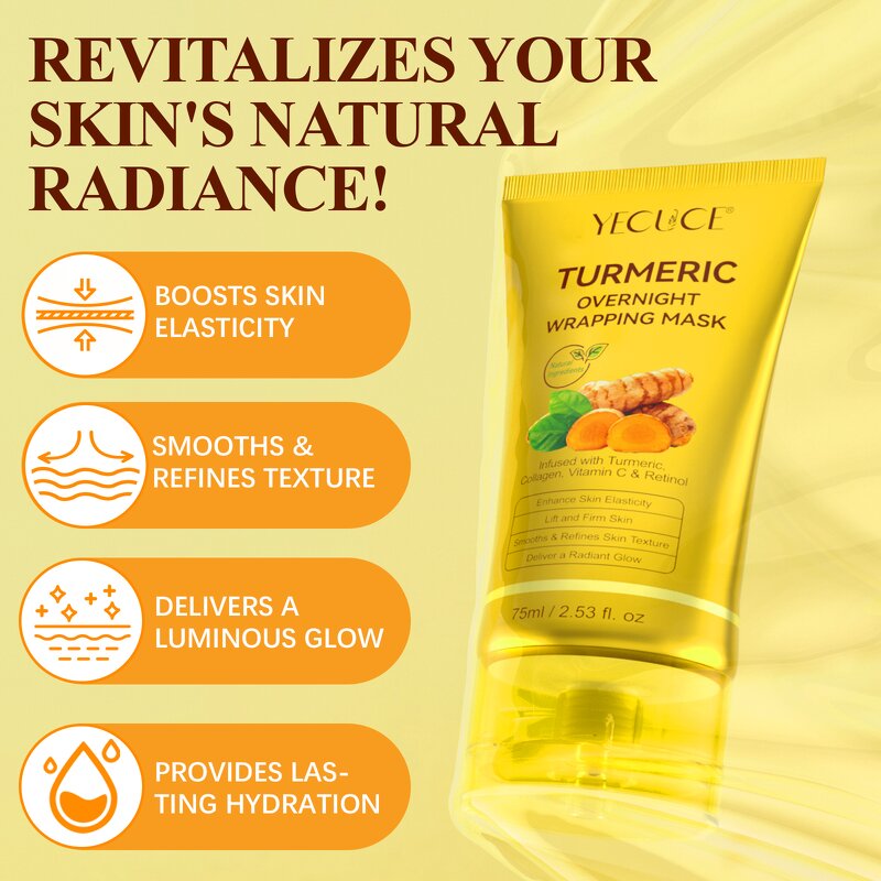 Collagen Mask - Manufacturer Private Label Turmeric Overnight Peel Off Hydrating
