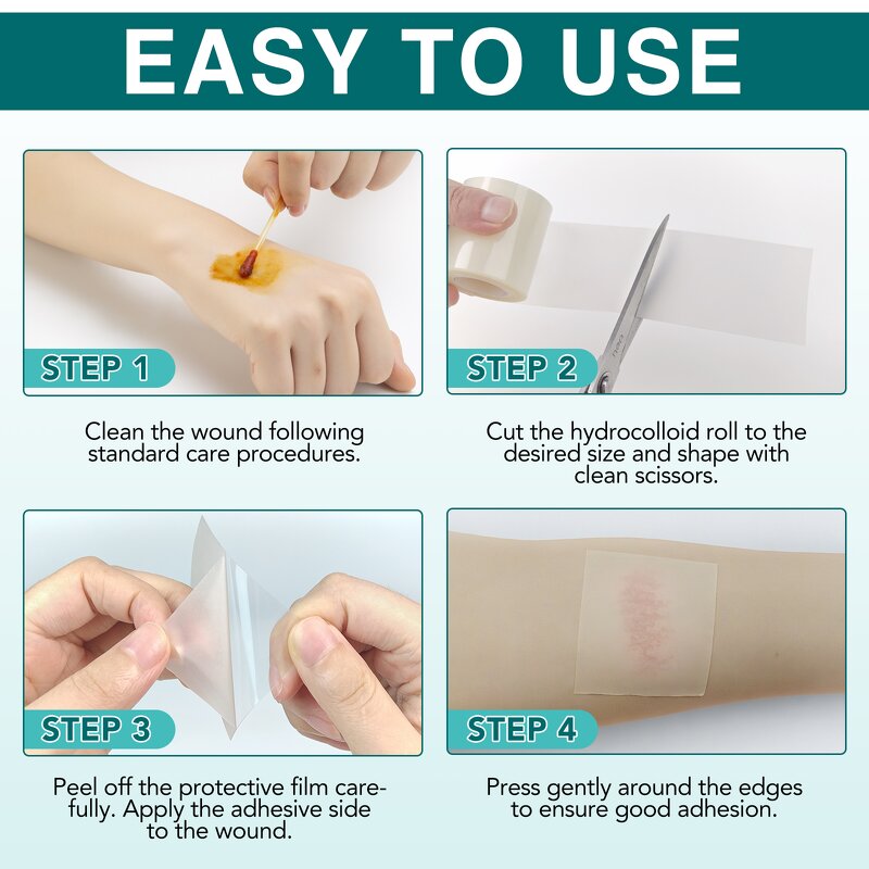 Hydrocolloid Bandages - Manufacturer Flexible Waterproof Medical Wound Care