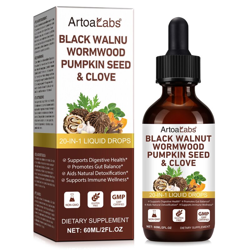 Black Walnut Liquid - Manufacturer Private Label 60ml Non-GMO Digestive Immune