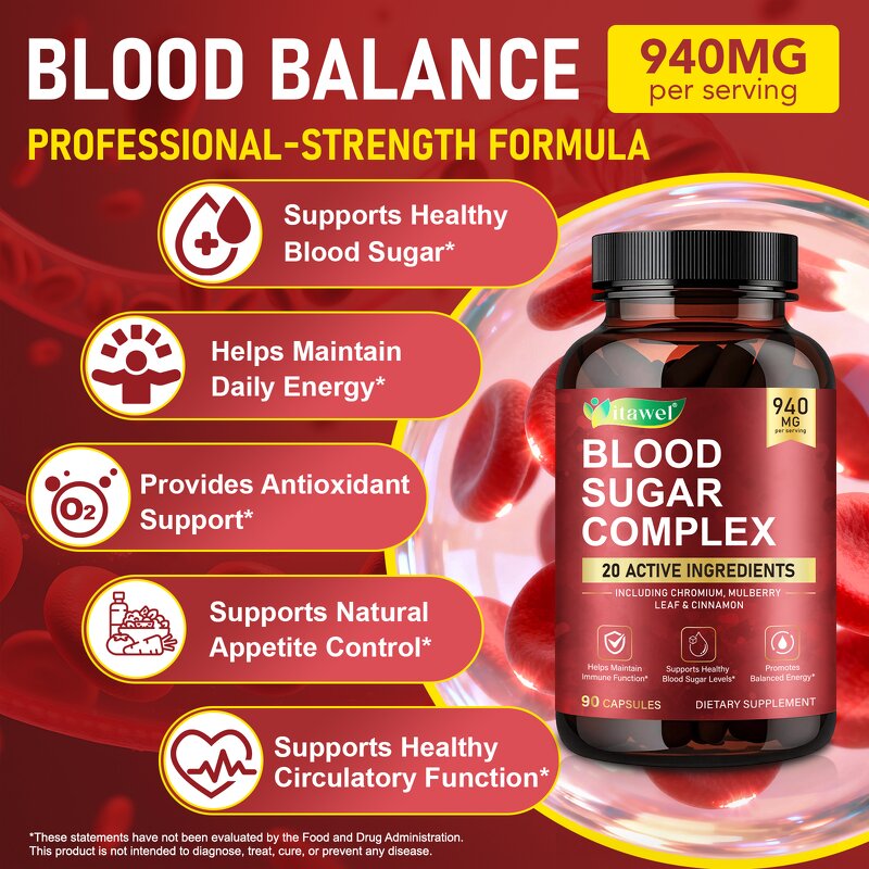 Blood Sugar Capsules - Manufacturer Private Label Non-GMO Energy Immune Adult