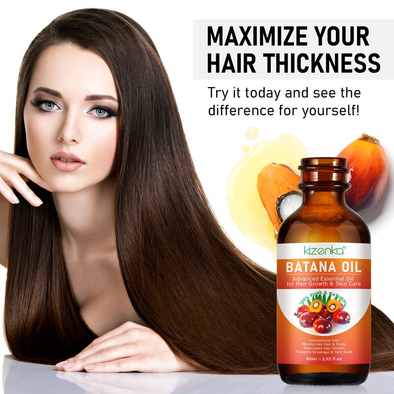 Batana Essential Oil - Manufacturer 60ml Private Label Anti Loss Hair Regrowth