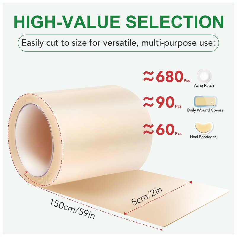 Hydrocolloid Bandages - Manufacturer 5CM*1.5M Waterproof Breathable Wound Care