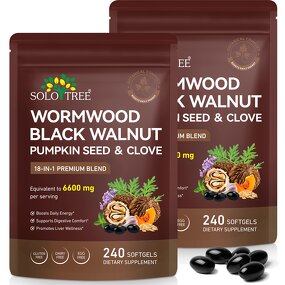 Herbal Blend Softgels - Manufacturer 18-in-1 Wormwood Black Walnut Digestive Liver