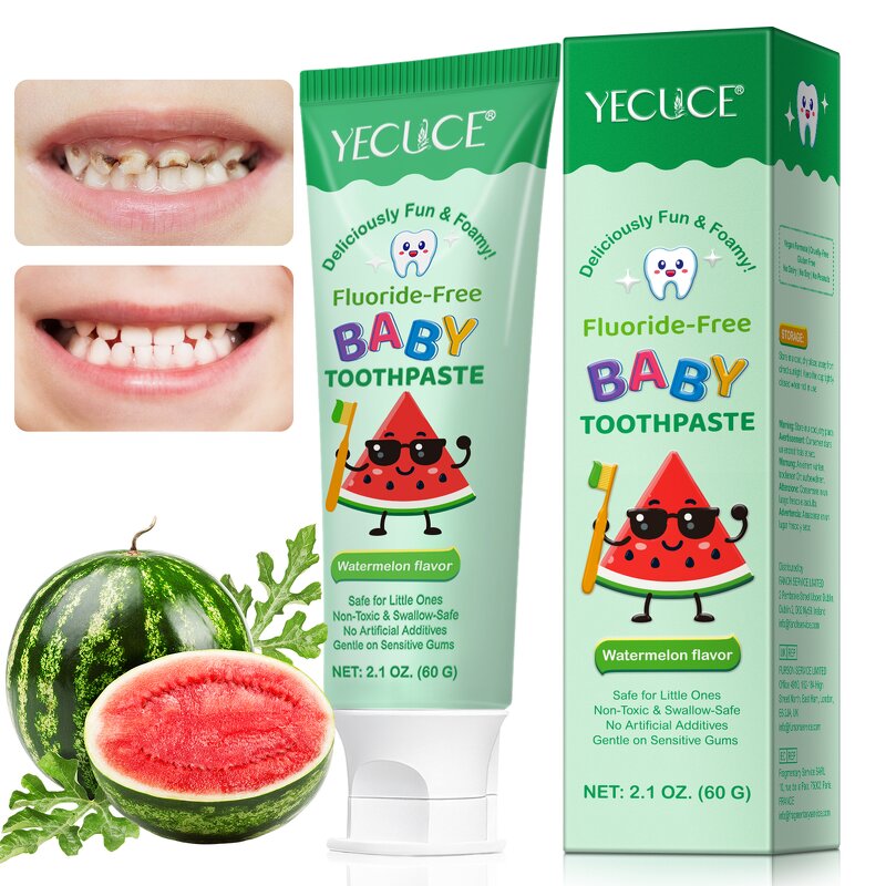 Baby Toothpaste - Manufacturer Private Label Fluoride-Free Watermelon Herbal Kids