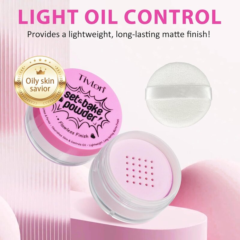 Setting Powder - Manufacturer 3 Colors Lightweight Natural Loose Face Powder