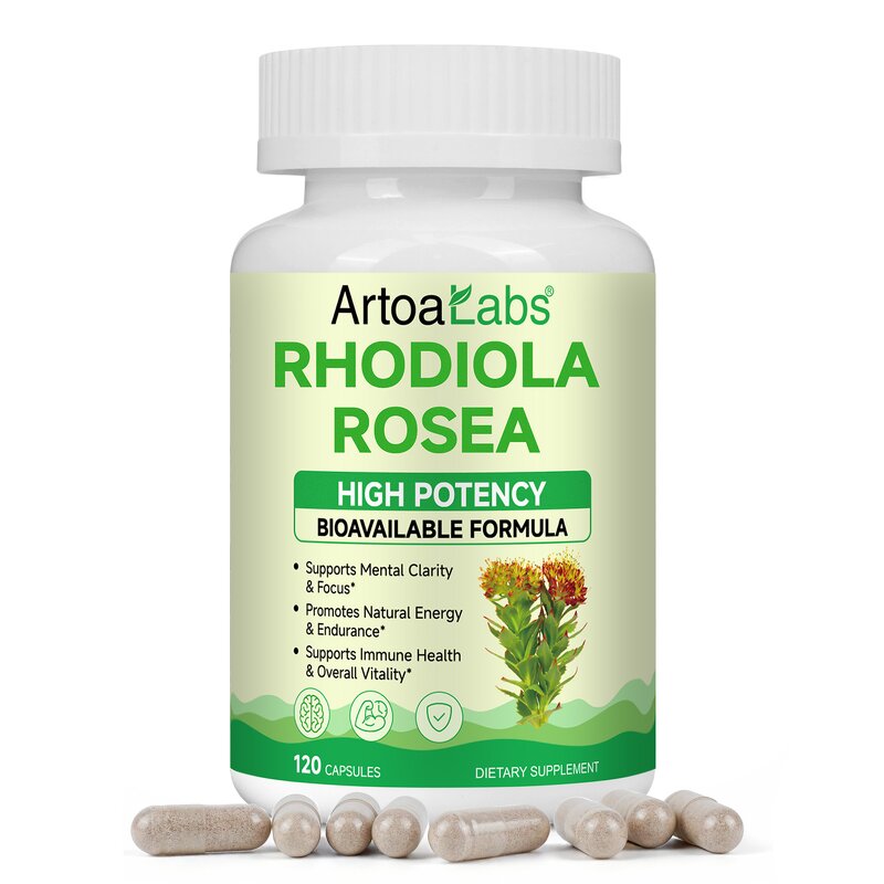 Rhodiola Rosea Capsules - Manufacturer Private Label Non-GMO Organic Focus Stress