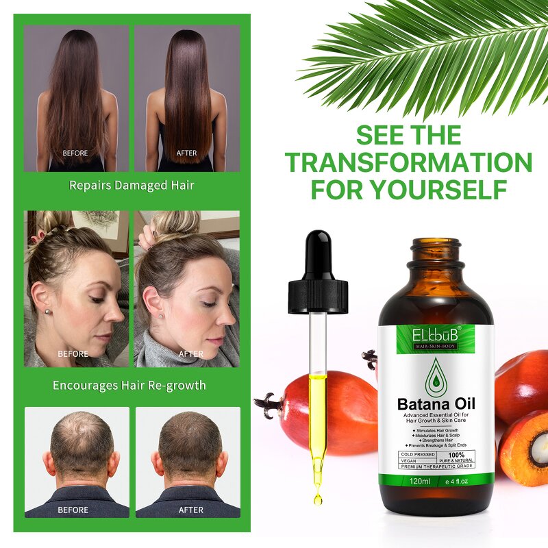 Batana Oil - Manufacturer Private Label 120ml Cold Pressed Anti Hair Loss Scalp