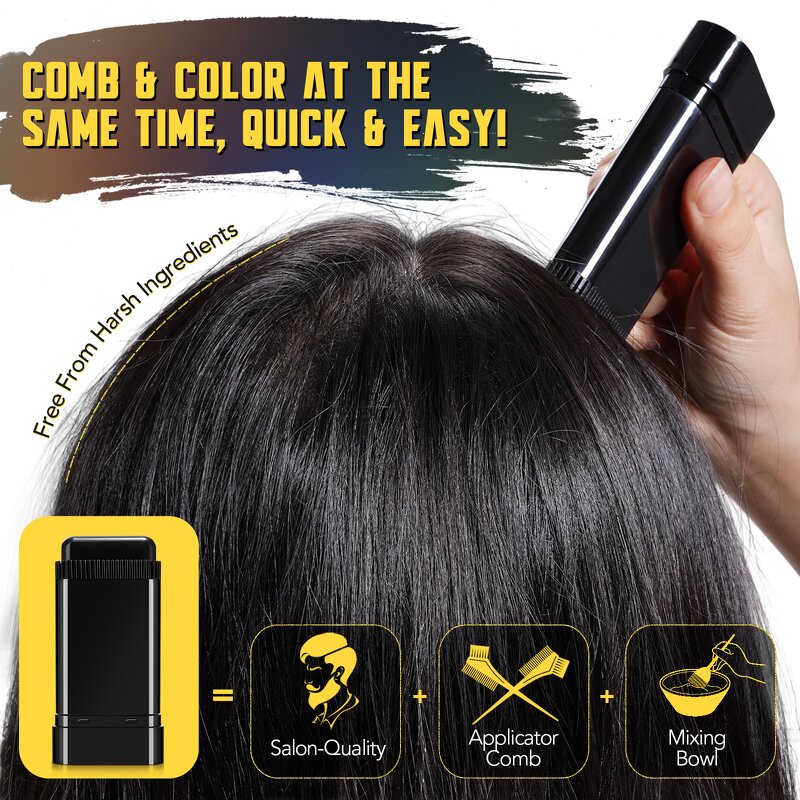 Hair Dye Comb - Manufacturer 3Color Waterproof Gray Hair Coverage Portable