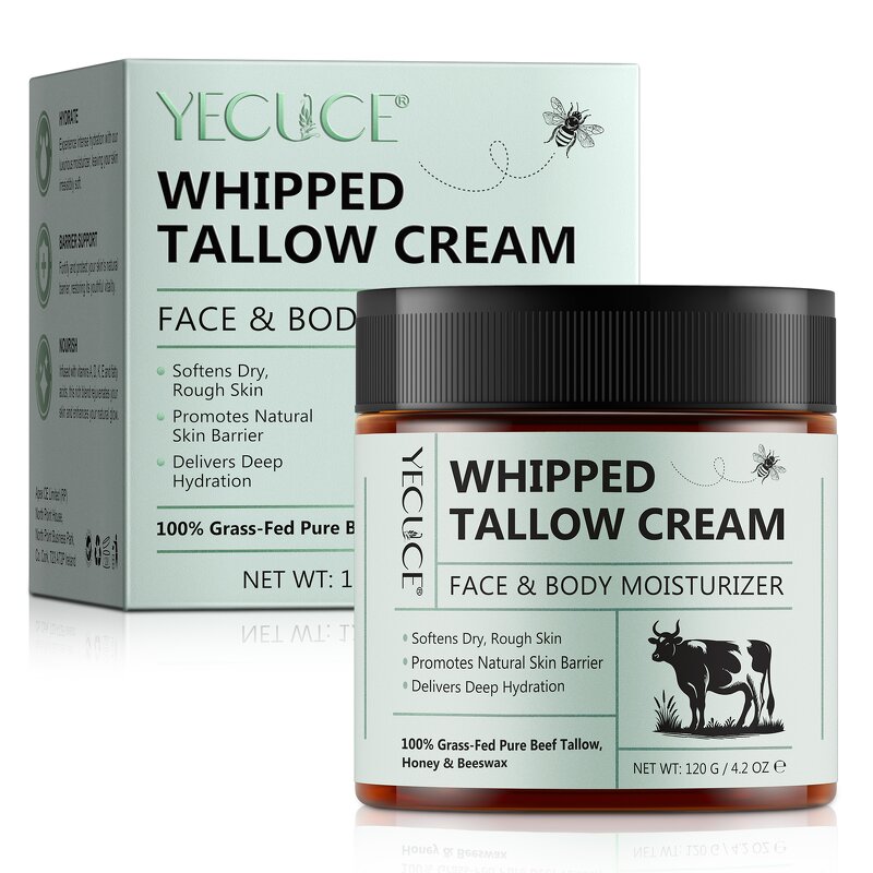 Tallow Moisturizer - Manufacturer Private Label 120g Organic Whipped Face Body
