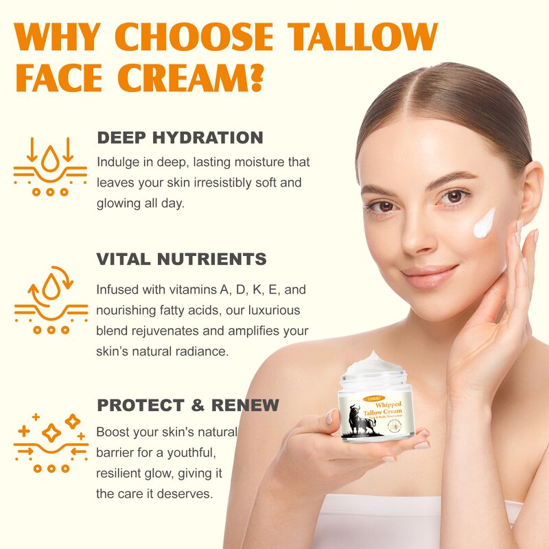 Tallow Repair Balm - Manufacturer Private Label Organic Whipped Face Body Moisturizer