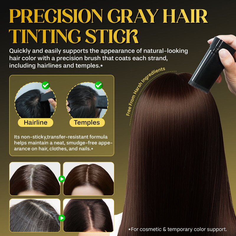 Hair Dye Comb - Manufacturer 3Color Waterproof Long Lasting Hair Coverage