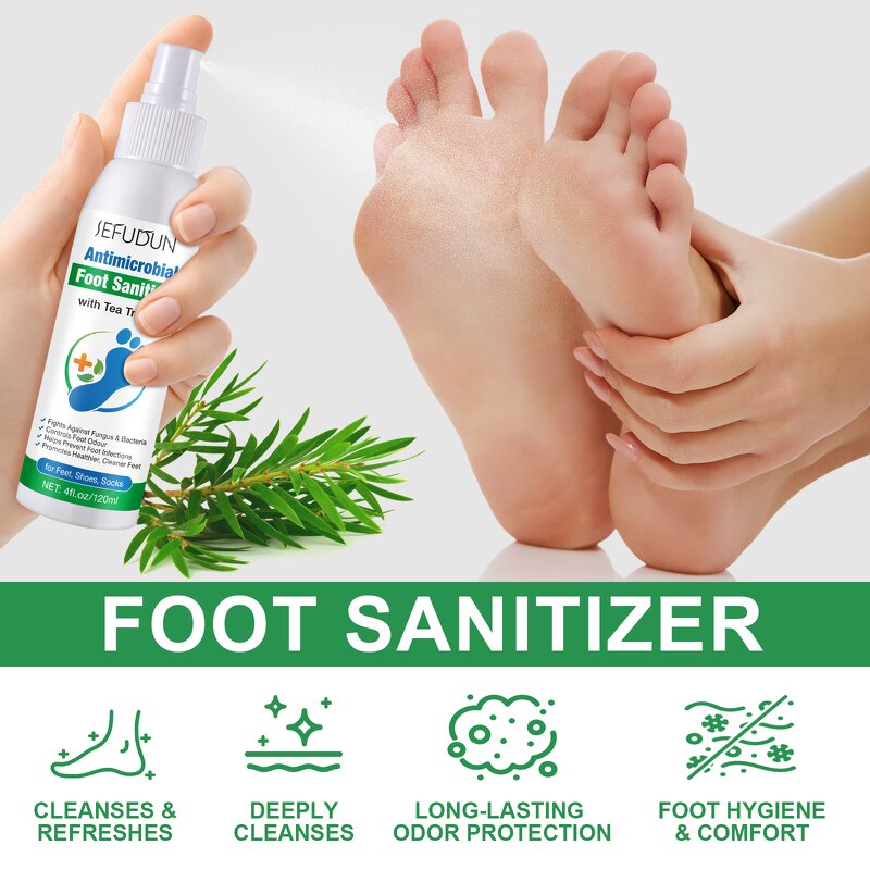 Foot Deodorant - Manufacturer 120ml Tea Tree Oil Antimicrobial Feet Shoes